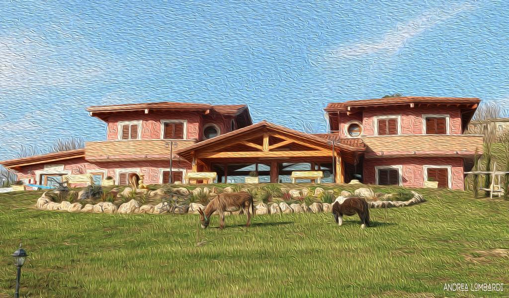 Agriturismo Ciociaro " Il Colle " Hotel Ristorante شيبرانو المظهر الخارجي الصورة